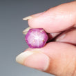 Star Ruby Gemstone Wand Specimen : 17.60cts. Natural Untreated Unheated Red 6Ray Johnson Mines Star Ruby Hexagon Shape 11*9mm 1pc