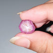 Star Ruby Gemstone Wand Specimen : 20.50cts Natural Untreated Unheated Red 6Ray Johnson Mines Star Ruby Hexagon Shape 13*11mm 1pc