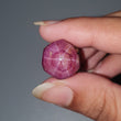 Star Ruby Gemstone Wand Specimen : 44.50cts. Natural Untreated Unheated Red 6Ray Johnson Mines Star Ruby Hexagon Shape 15.5*14.5mm 1pc