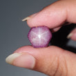 Star Ruby Gemstone Wand Specimen : 45.10cts. Natural Untreated Unheated Red 6Ray Johnson Mines Star Ruby Hexagon Shape 13*11.5mm 1pc