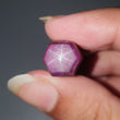 Star Ruby Gemstone Wand Specimen : 54.60cts. Natural Untreated Unheated Red 6Ray Johnson Mines Star Ruby Hexagon Shape 12*10.5mm 1pc