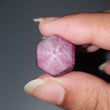 Star Ruby Gemstone Wand Specimen : 62.60cts. Natural Untreated Unheated Red 6Ray Johnson Mines Star Ruby Hexagon Shape 16*15mm 1pc