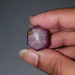 Star Ruby Gemstone Wand Specimen : 73.00cts. Natural Untreated Unheated Red 6Ray Johnson Mines Star Ruby Hexagon Shape 18*15mm 1pc