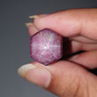 Star Ruby Gemstone Wand Specimen : 80.00cts. Natural Untreated Unheated Red 6Ray Johnson Mines Star Ruby Hexagon Shape 16*15mm 1pc