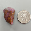 Star Ruby Gemstone Wand Specimen : 95.90cts. Natural Untreated Unheated Red 6Ray Johnson Mines Star Ruby Hexagon Shape 20*17mm 1pc