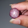 Star Ruby Gemstone Wand Specimen : 45.50cts. Natural Untreated Unheated Red 6Ray Johnson Mines Star Ruby Hexagon Shape 15*14mm 1pc