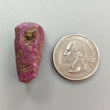 Star Ruby Gemstone Wand Specimen : 62.10cts. Natural Untreated Unheated Red 6Ray Johnson Mines Star Ruby Hexagon Shape 14.5*13mm 1pc