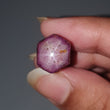 Star Ruby Gemstone Wand Specimen : 31.40cts. Natural Untreated Unheated Red 6Ray Johnson Mines Star Ruby Hexagon Shape 13*11mm 1pc