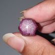 Star Ruby Gemstone Wand Specimen : 34.70cts. Natural Untreated Unheated Red 6Ray Johnson Mines Star Ruby Hexagon Shape 12*11mm 1pc