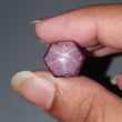 Star Ruby Gemstone Wand Specimen : 37.20cts. Natural Untreated Unheated Red 6Ray Johnson Mines Star Ruby Hexagon Shape 13*12mm 1pc