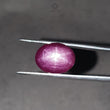 Star Ruby Gemstone Cabochon: 13.50cts - 15.70cts Natural Untreated Unheated Red 6Ray Star Ruby Oval & Round Shape 1pc For Jewelry