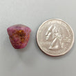 Star Ruby Gemstone Wand Specimen : 26.60cts. Natural Untreated Unheated Red 6Ray Johnson Mines Star Ruby Hexagon Shape 14.5*13mm 1pc