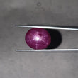 Star Ruby Gemstone Cabochon: 14.90cts - 19.30cts Natural Untreated Unheated Red 6Ray Star Ruby Oval & Round Shape 1pc For Jewelry