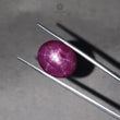 Star Ruby Gemstone Cabochon: 14.90cts - 19.30cts Natural Untreated Unheated Red 6Ray Star Ruby Oval & Round Shape 1pc For Jewelry