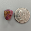 Star Ruby Gemstone Wand Specimen : 27.30cts. Natural Untreated Unheated Red 6Ray Johnson Mines Star Ruby Hexagon Shape 13*12mm 1pc