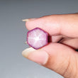 Star Ruby Gemstone Wand Specimen : 29.10cts. Natural Untreated Unheated Red 6Ray Johnson Mines Star Ruby Hexagon Shape 13*12mm 1pc