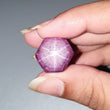 Star Ruby Gemstone Wand Specimen : 67.40cts. Natural Untreated Unheated Red 6Ray Johnson Mines Star Ruby Hexagon Shape 17*15mm 1pc