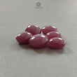 Star Ruby Gemstone Cabochon: 32.30cts Natural Untreated Unheated Red 6Ray Star Ruby Oval Shape 9*7mm - 11.5*10mm 6pcs For Jewelry