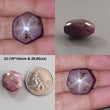 Star Ruby Oval ,Hexagon Cabochon Gemstone : Natural Unheated Star Ruby Oval ,Hexagon Cabochon For Jewelry