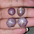 Star Ruby Round Pear & Hexagon Cabochon Gemstone : 30.50cts Natural Unheated Star Ruby Round Pear & Hexagon Cabochon 11mm -16*13mm 4pc For Jewelry