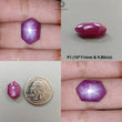 Star Ruby Gemstone Cabochon: Natural Untreated Unheated Red 6Ray Star Ruby Hexagon Shape 1pc for Jewelry