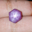 Star Ruby Gemstone Cabochon: Natural Untreated Unheated Red 6Ray Star Ruby Hexagon Shape 1pc for Jewelry