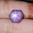 Star Ruby Gemstone Cabochon: Natural Untreated Unheated Red 6Ray Star Ruby Hexagon Shape 1pc for Jewelry