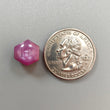 Star Ruby Gemstone Cabochon: Natural Untreated Unheated Red 6Ray Star Ruby Hexagon Shape 1pc for Jewelry