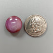 Star Ruby Gemstone Cabochon: Natural Untreated Unheated Red 6Ray Star Ruby Oval Round Shape 1pc for Jewelry