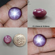 Star Ruby Gemstone Cabochon: Natural Untreated Unheated Red 6Ray Star Ruby Round Shape 1pc 15mm for Jewelry