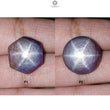 Star Ruby Gemstone Cabochon: Natural Untreated Unheated Red 6Ray Star Ruby Round Hexagon Shape 1pc for Jewelry