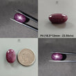 Star Ruby Gemstone Cabochon: Natural Untreated Unheated Red 6Ray Star Ruby Oval Shape 1pc For Jewelry