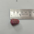 Star Ruby Gemstone Wand Specimen: 44.40cts Natural Untreated 6Ray Star Ruby Hexagon Shape Healing Crystal 21*16mm 1pc July Birthstone