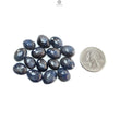 Blue, Silver Gray Sapphire Gemstone Rose Cut Slices: Natural Untreated Sapphire Fancy Shape Faceted Lots for Jewelry September Birthstone