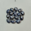Blue, Silver Gray Sapphire Gemstone Rose Cut Slices: Natural Untreated Sapphire Fancy Shape Faceted Lots for Jewelry September Birthstone