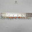 Oregon Sunstone Gemstone Loose Beads : 57.00cts (Approx.) Natural Untreated Golden Sapphire Oval 925 Sterling Silver 6.9" (Apx) For Bracelet