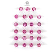 Pink Tourmaline Gemstone Faceted Cut: Natural Untreated Tourmaline Round Shape Lot For Jewelry