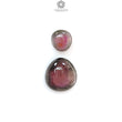 Watermelon Tourmaline Gemstone Cabochon: Natural Untreated Bi-Color Tourmaline Fancy Shape 2pcs Set for Jewelry October Birthstone