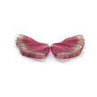 Rubellite Tourmaline Gemstone Carving: 49.90cts Natural Untreated Watermelon Pink Tourmaline Hand Carved Butterfly 45.5*22mm Pair