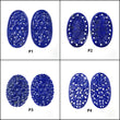 LAPIS LAZULI Gemstone Carving : Natural Untreated Blue Lapis Hand Carved Oval Shape 37*23mm - 46.5*26mm Pair