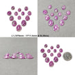 RUBY ZOISITE Gemstone Rose Cut : Natural Untreated Unheated Ruby Bi-Color Uneven Egg Shape 13pcs 14pcs & 16pcs (With Video)