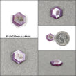 Sapphire Gemstone Normal Cut : Natural Untreated Unheated Raspberry Pink Sheen Sapphire Record Keeper Hexagon Shape Sets