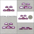 Sapphire Gemstone Step Cut : Natural Untreated Unheated Raspberry Pink Sheen Sapphire Uneven Shape 5Pcs 7pcs Set