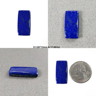 लैपिस लाजुली रत्न कैबोकॉन चेकर कट और फ्लैट स्लाइस: प्राकृतिक अनुपचारित नीला लैपिस हेक्सागोन कुशन और ब्रियोलेट ओवल आकार
