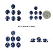 Sapphire Gemstone Normal Cut : Natural Untreated Unheated Sapphire Oval Shape 7pcs Sets