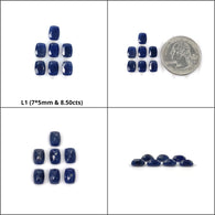 Sapphire Gemstone Normal & Checker Cut : Natural Untreated Unheated Blue Sapphire Oval Cushion Triangle Shape Lots