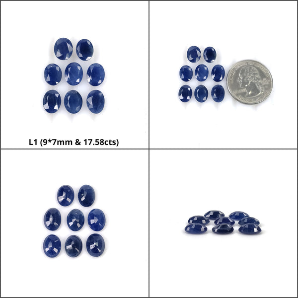 Sapphire Gemstone Normal Cut : Natural Untreated Unheated Sapphire Oval Pear Shape Lots