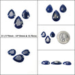 SAPPHIRE Gemstone Normal Cut : Natural Untreated Unheated BLUE Sapphire Pear Shape 3pcs Sets