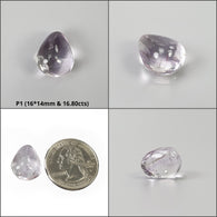 Amethyst Gemstone Tumble : Natural Untreated Unheated Purple Rutile Amethyst Uneven Shape Cabochon For jewelry