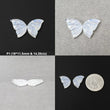 RAINBOW MOONSTONE Gemstone Carving : Natural Untreated Unheated Moonstone Hand Carved BUTTERFLY Pair